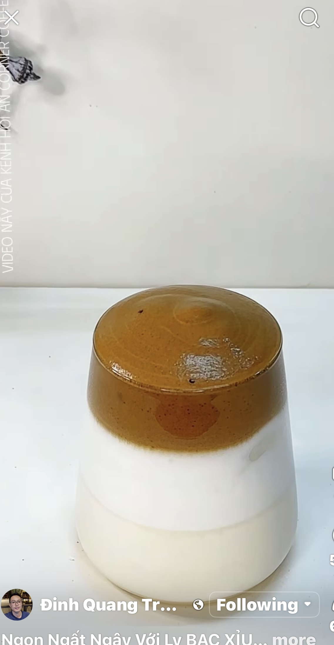 Saigon White Hot Coffee - Bạc Xỉu Nóng 3 Tầng