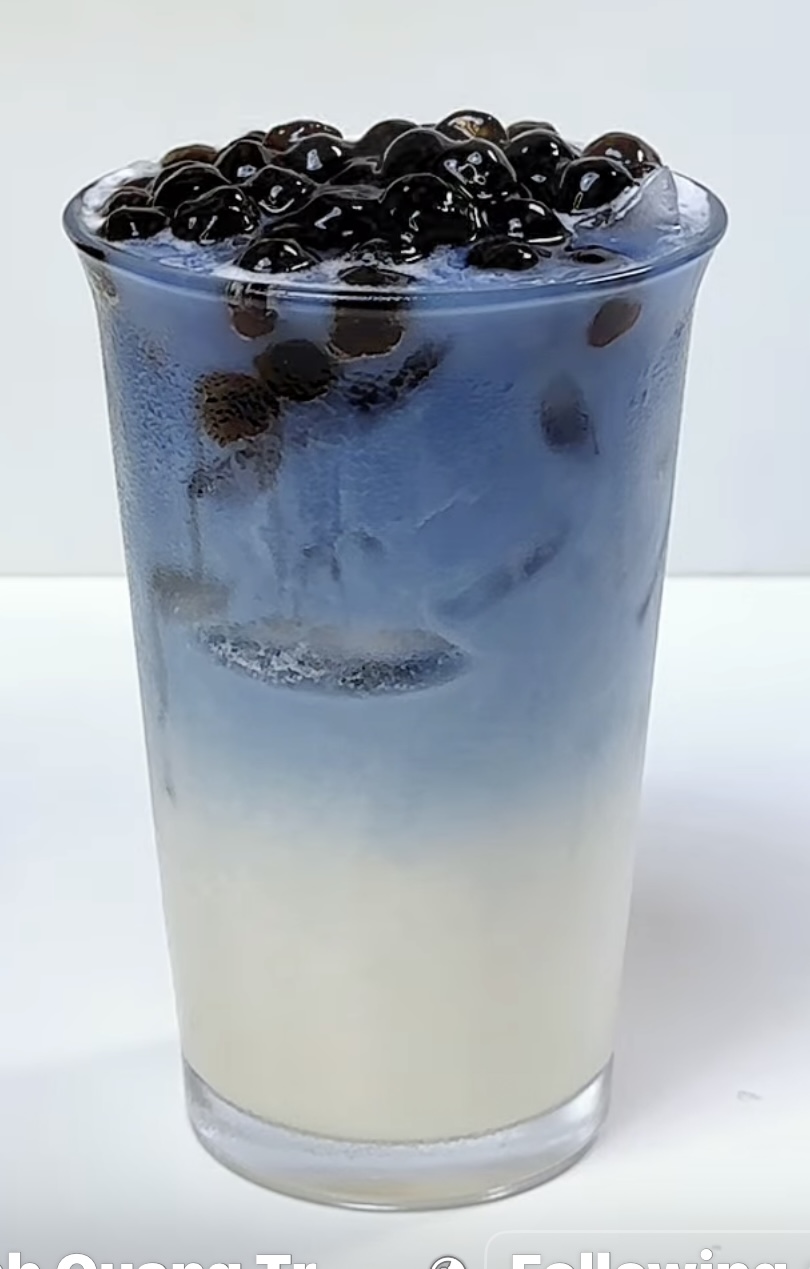 Blue Pea Flower Milk Tea - Trà Sữa Mây Hoa Đậu Biếc