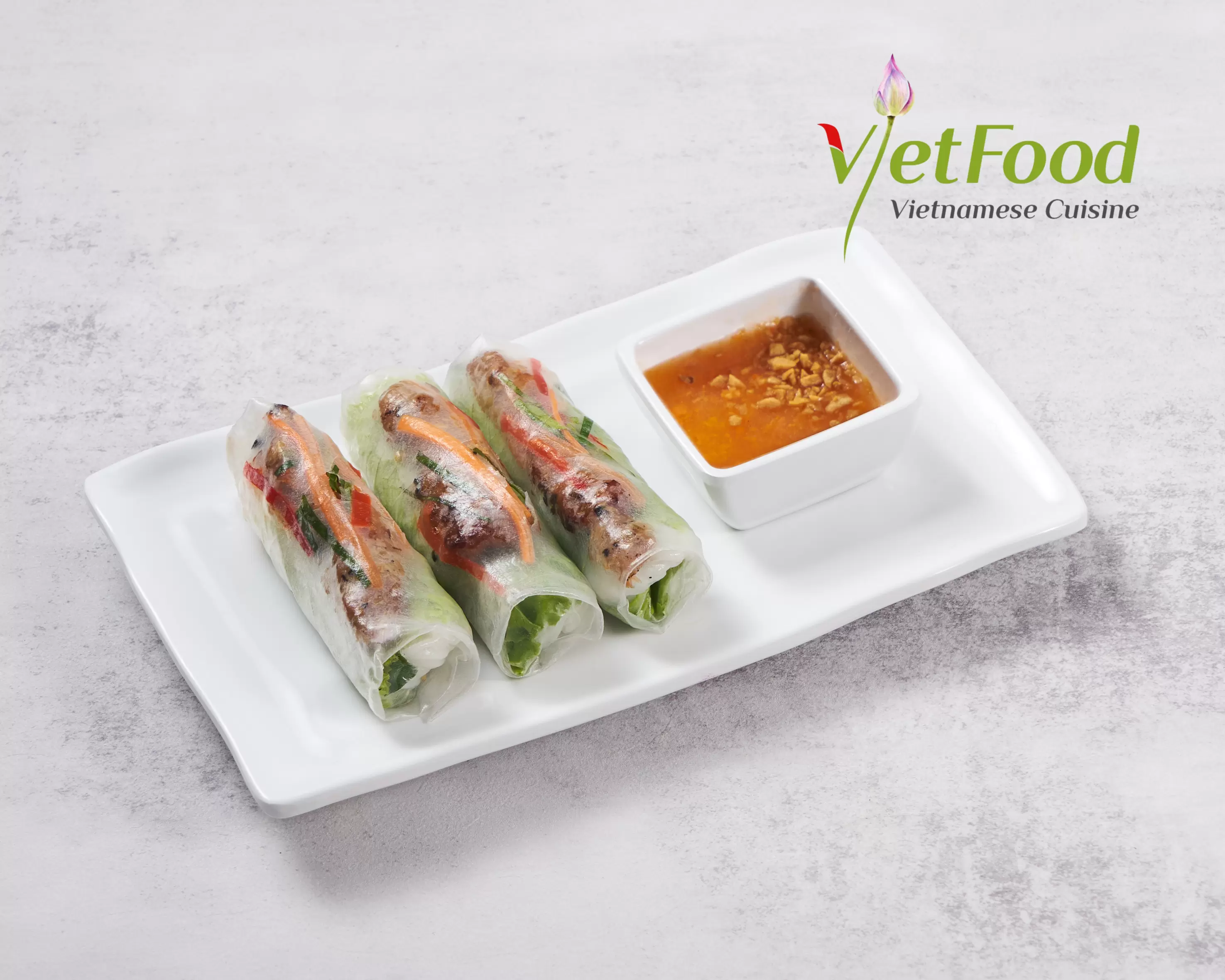 BBQ PORK FRESH ROLLS - Gỏi Cuốn Thịt Nướng 