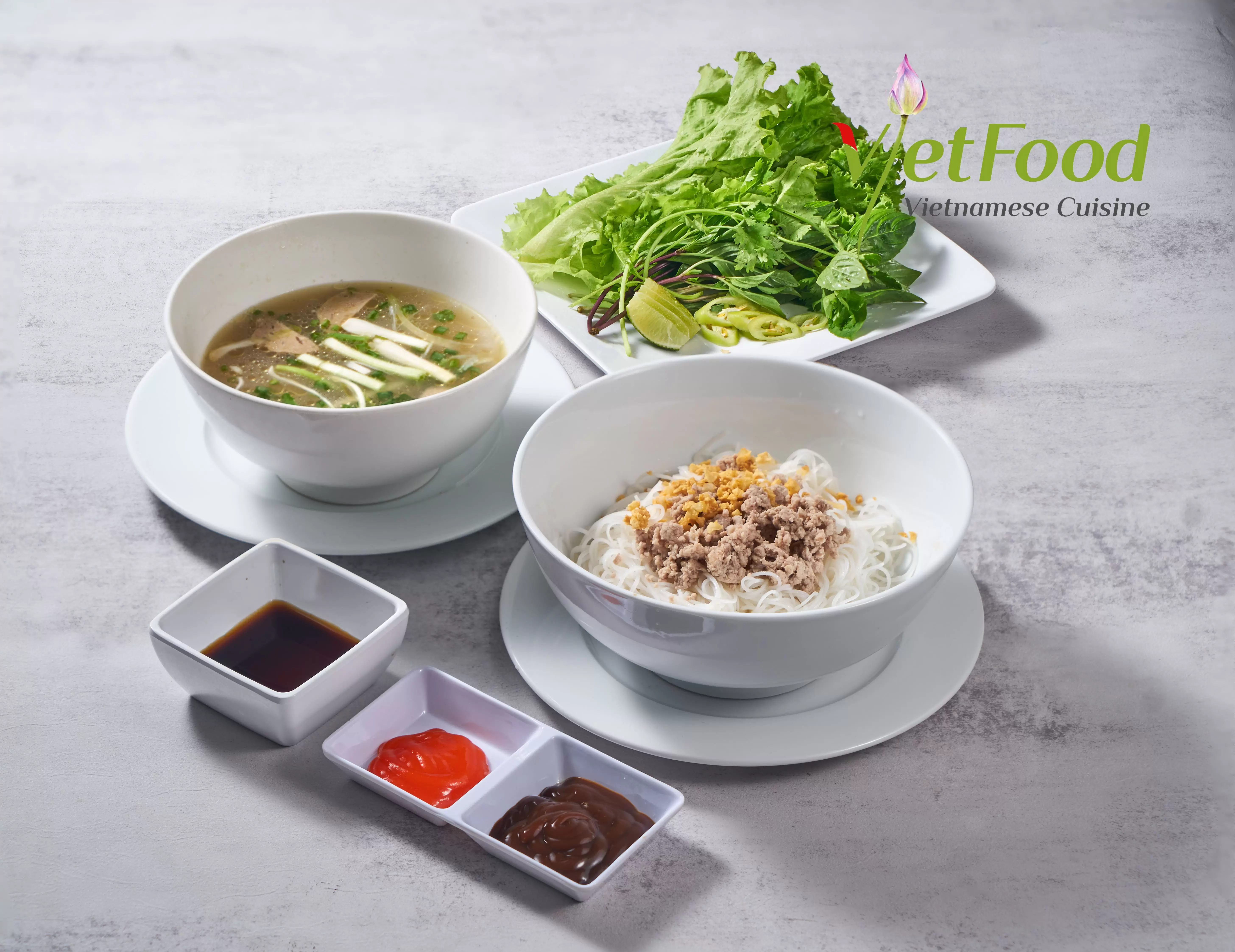 TWO-BOWL PHO  DRIED NOODLE PHO - Phở Khô